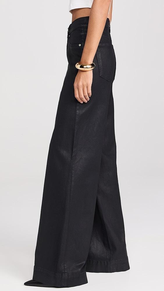 DL1961 Hepburn Wide Leg High Rise Coated Jeans | Shopbop Product Image