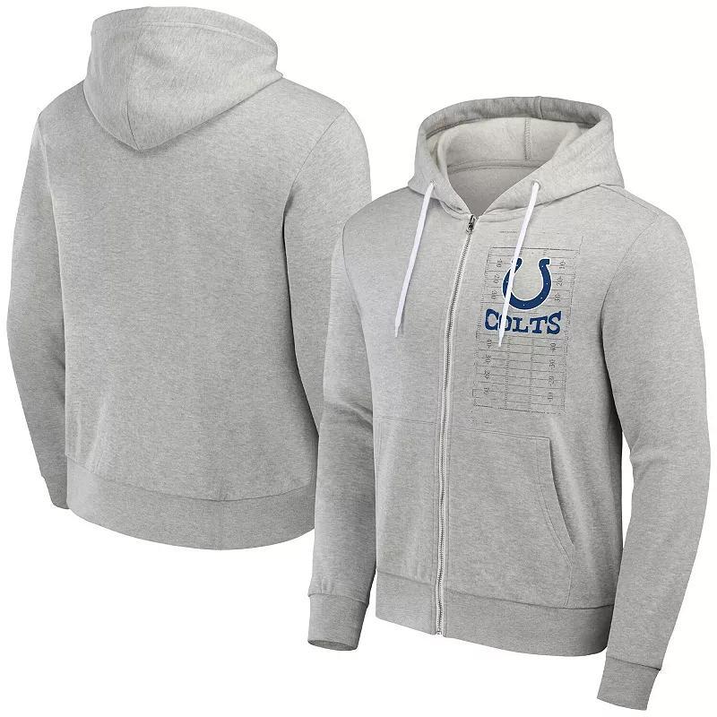 Mens NFL x Darius Rucker Collection by Fanatics Heather Gray Indianapolis Colts Domestic Full-Zip Hoodie Product Image