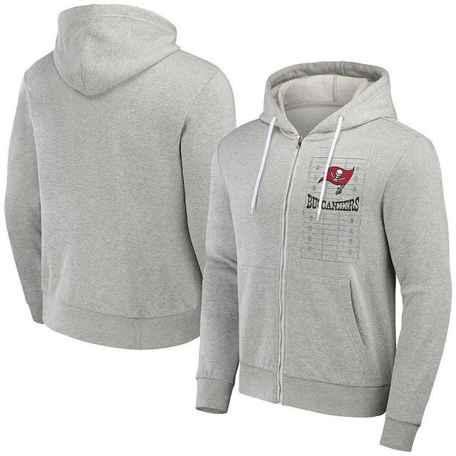 Mens NFL x Darius Rucker Collection by Fanatics Heather Gray Tampa Bay Buccaneers Domestic Full-Zip Hoodie Grey Product Image