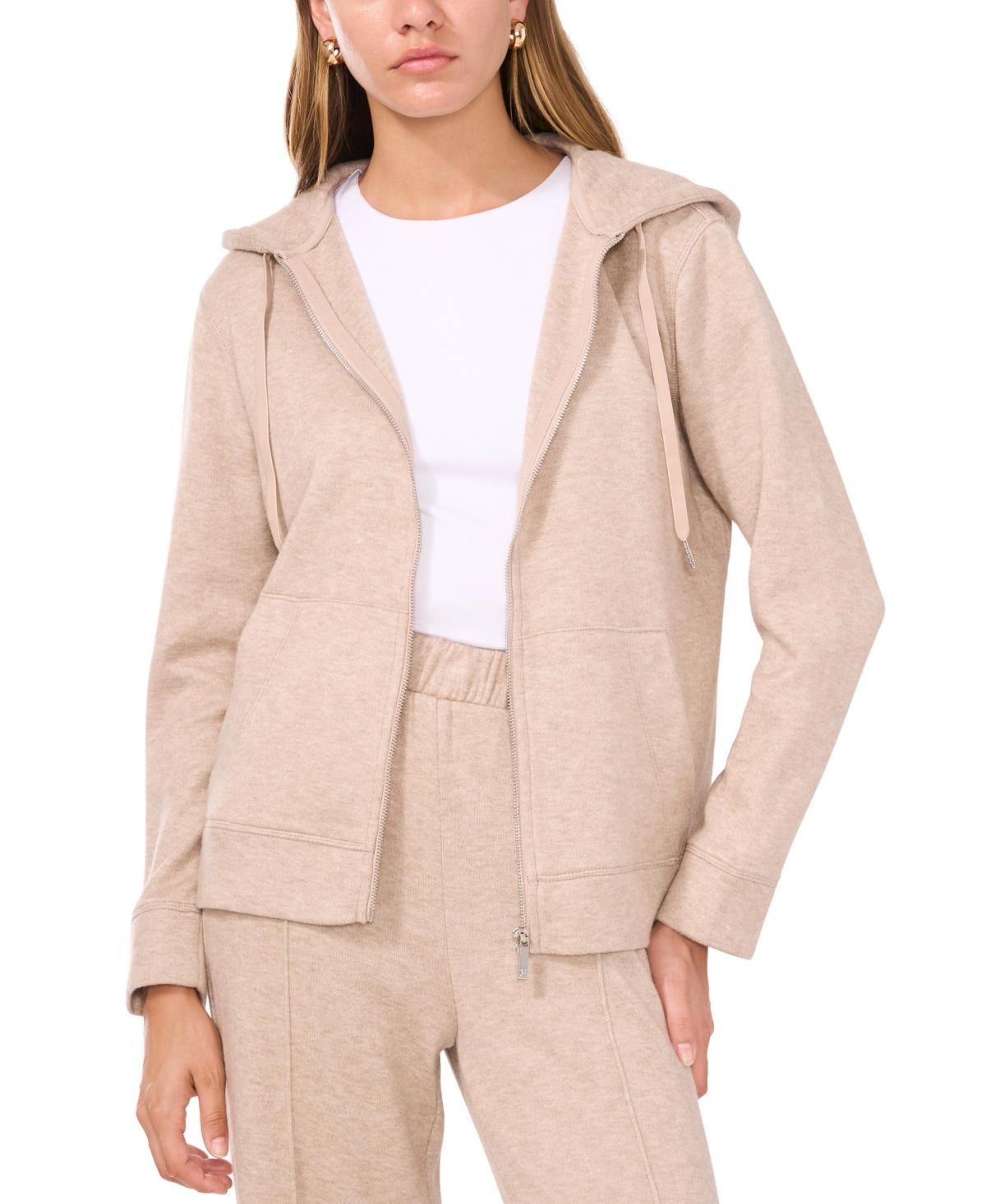 Vince Camuto Womens Knit Zip-Front Hoodie Product Image