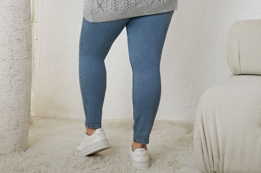 Cold Shoulder Plain Cable Knit Sweater Product Image