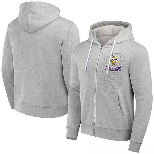 Mens NFL x Darius Rucker Collection by Fanatics Heather Gray Minnesota Vikings Domestic Full-Zip Hoodie Product Image