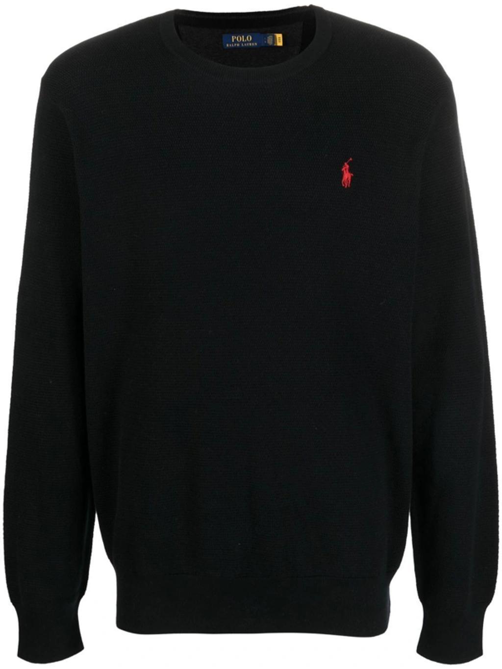 Fleece Crewneck In Polo Black Product Image