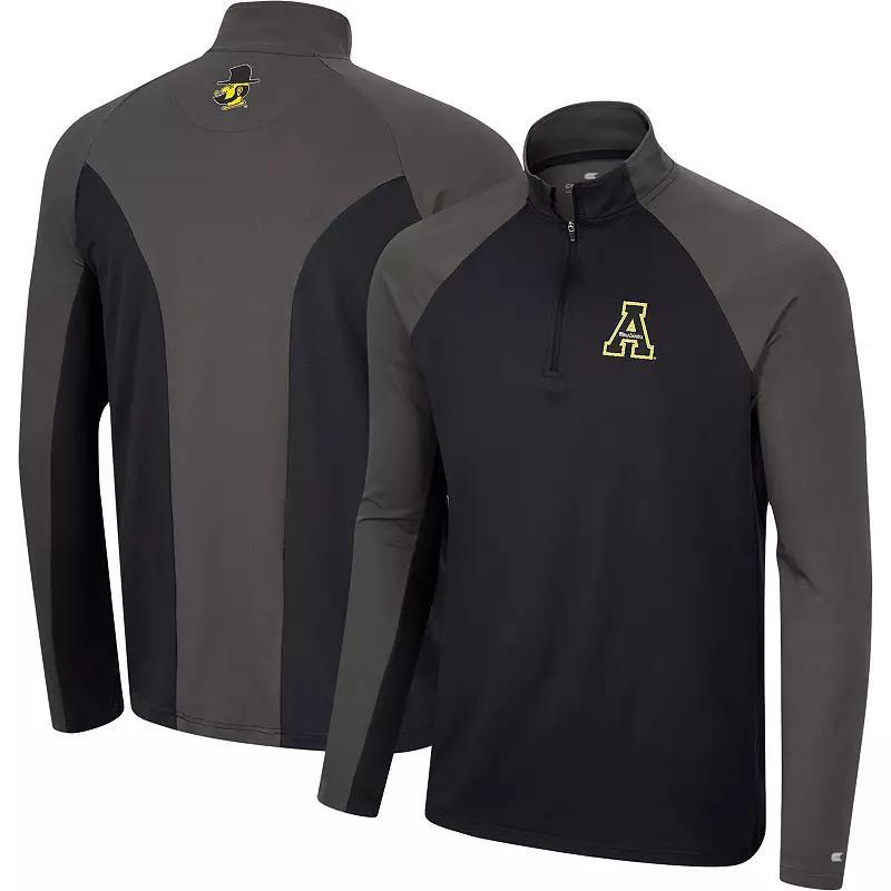 Mens Colosseum Maroon/Charcoal Arizona State Sun Devils Two Yutes Raglan Quarter-Zip Windshirt Product Image