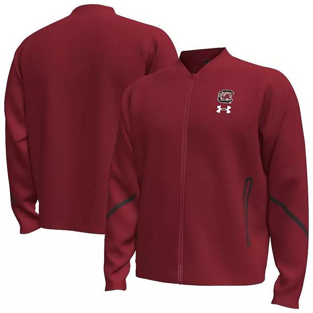 Mens Under Armour Garnet South Carolina Gamecocks Unstoppable Full-Zip Bomber Jacket Product Image