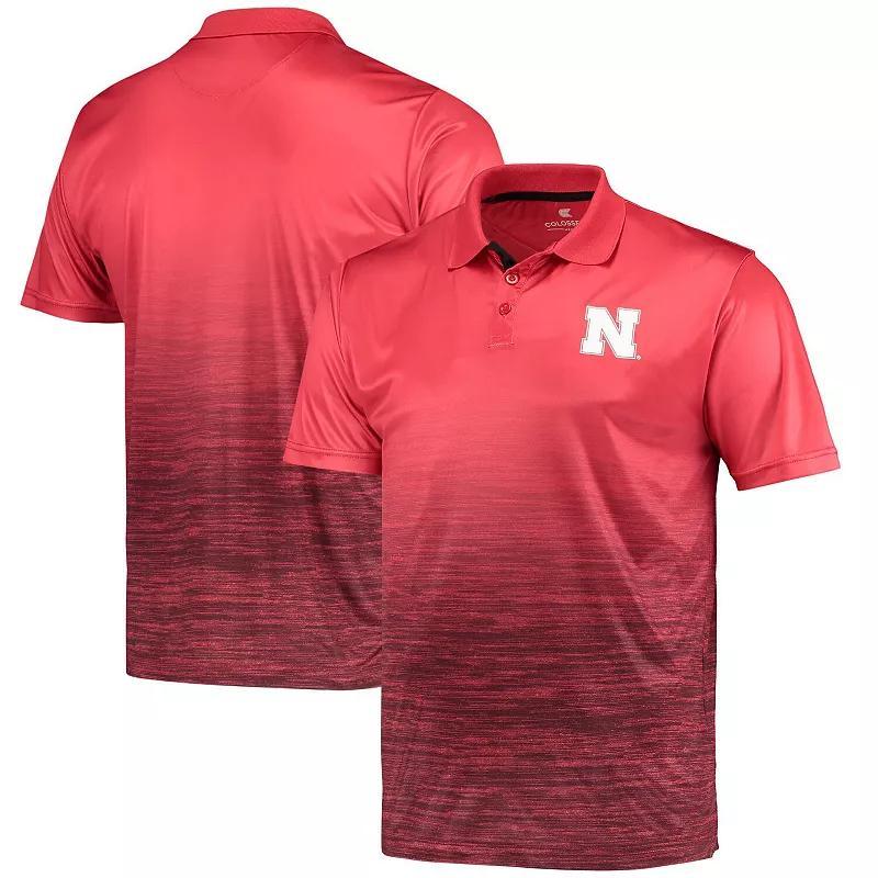 Mens Colosseum Scarlet Nebraska Huskers Marshall Polo Product Image