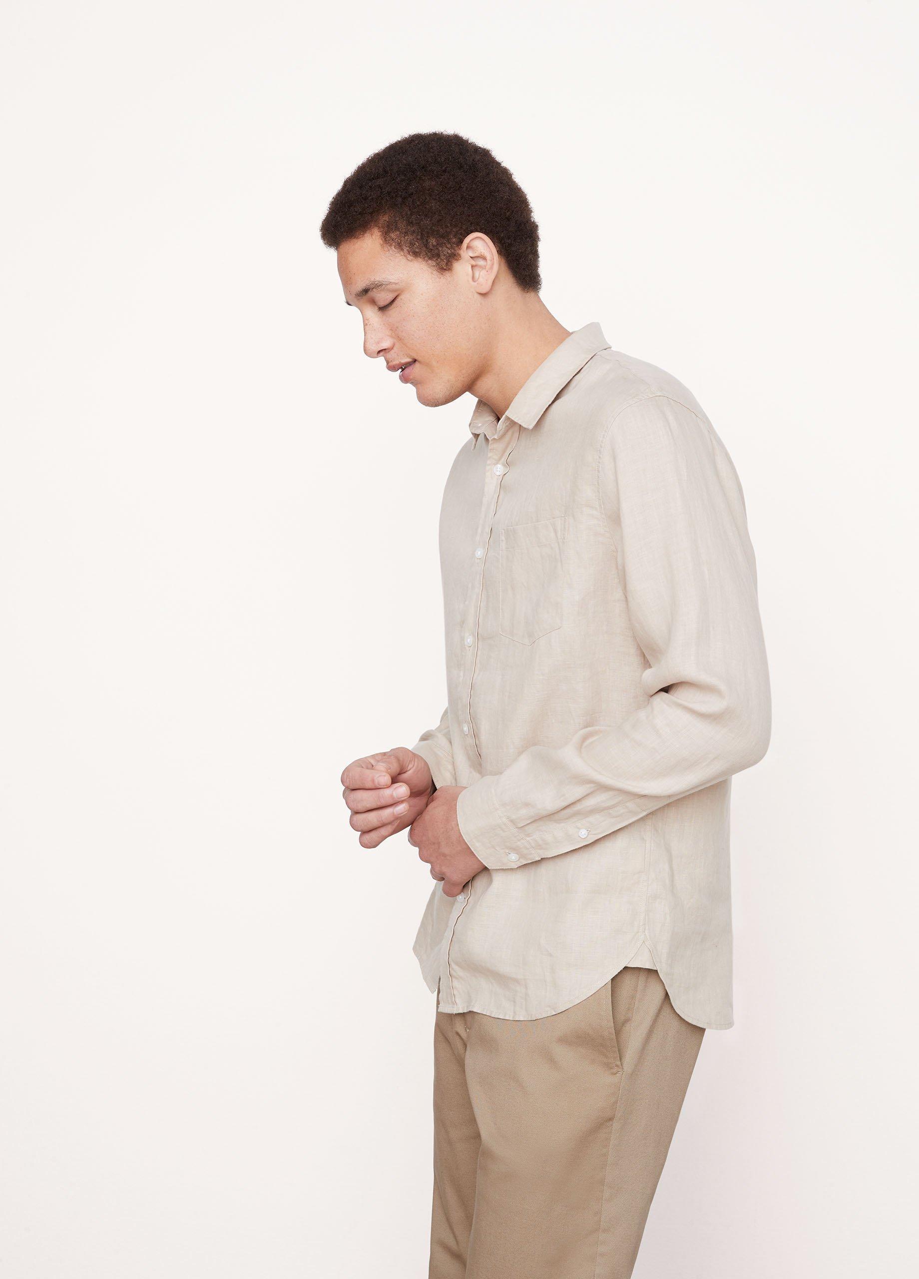 Linen Long-Sleeve Shirt Product Image