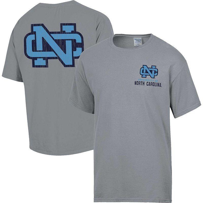 Mens Comfort Wash Graphite North Carolina Tar Heels Vintage Logo T-Shirt Product Image