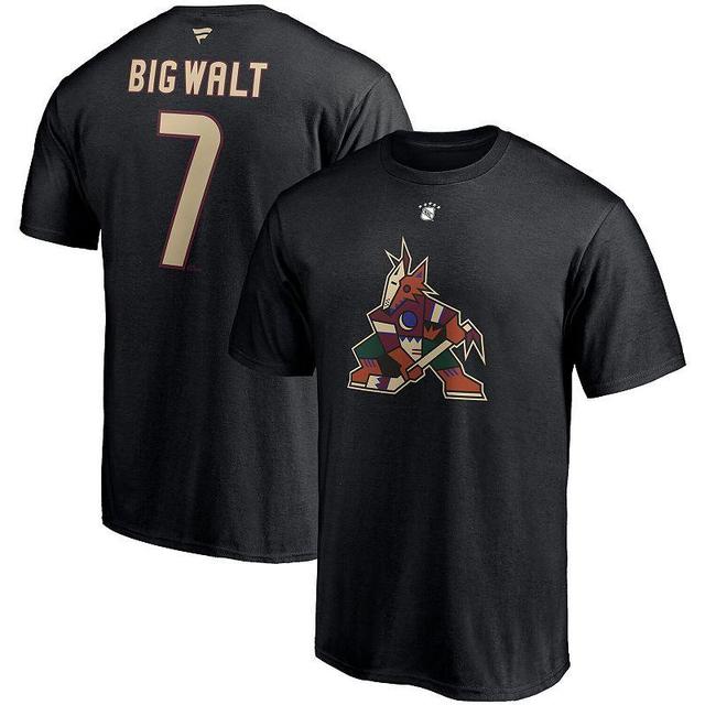 Mens Fanatics Branded Keith Tkachuk Black Arizona Coyotes Authentic Stack Retired Player Nickname & Number T-Shirt Product Image