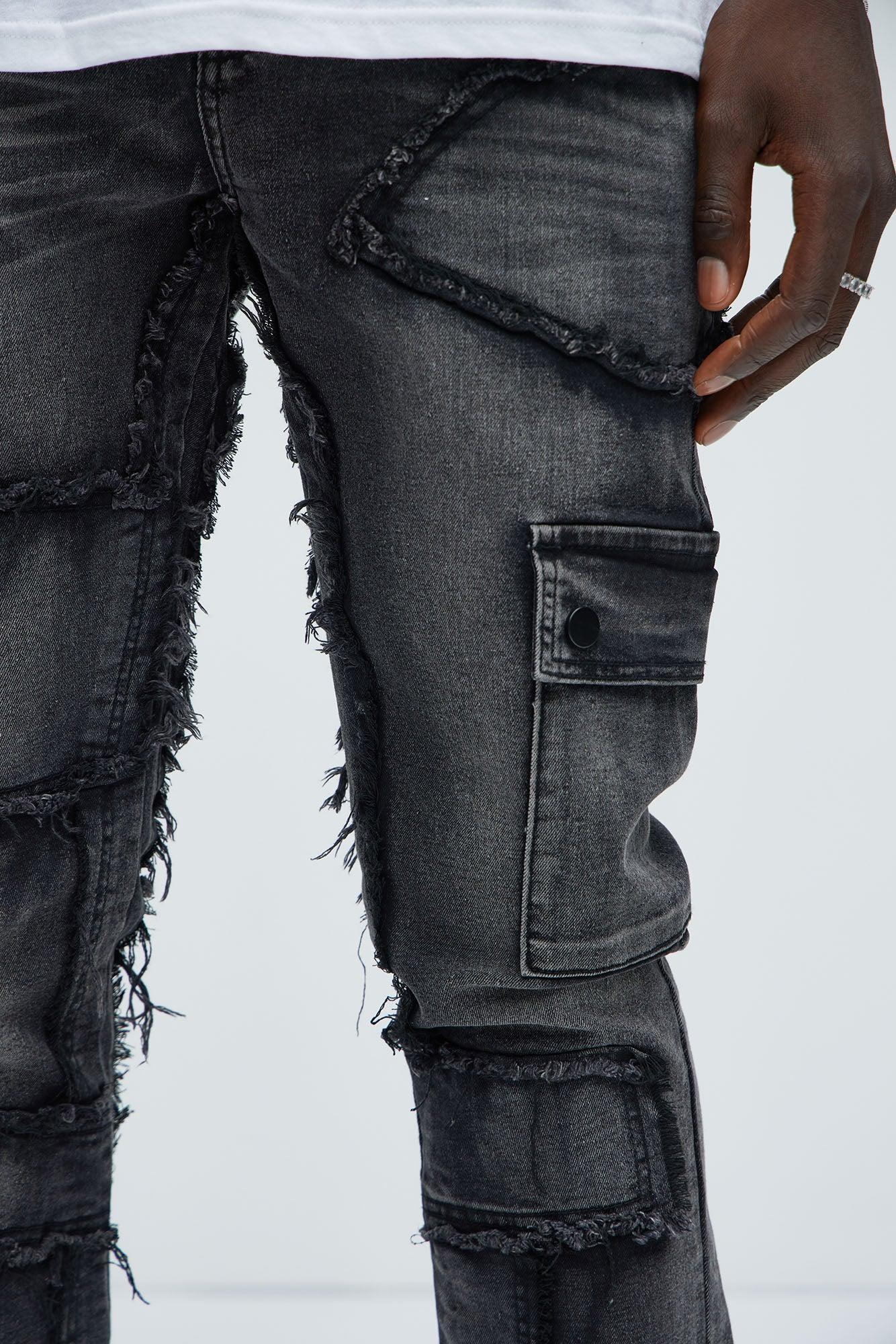 Pull Up To The Scene Skinny Flare Jeans - Black Wash Product Image