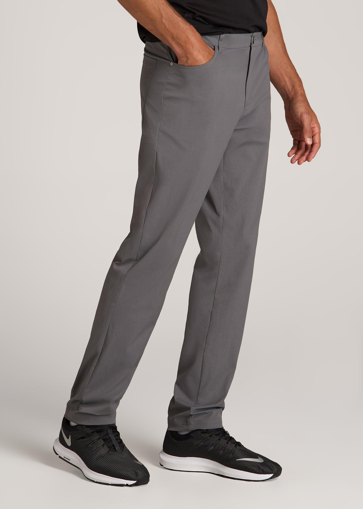 TAPERED-FIT Traveler Pants for Tall Men in Charcoal Male Product Image