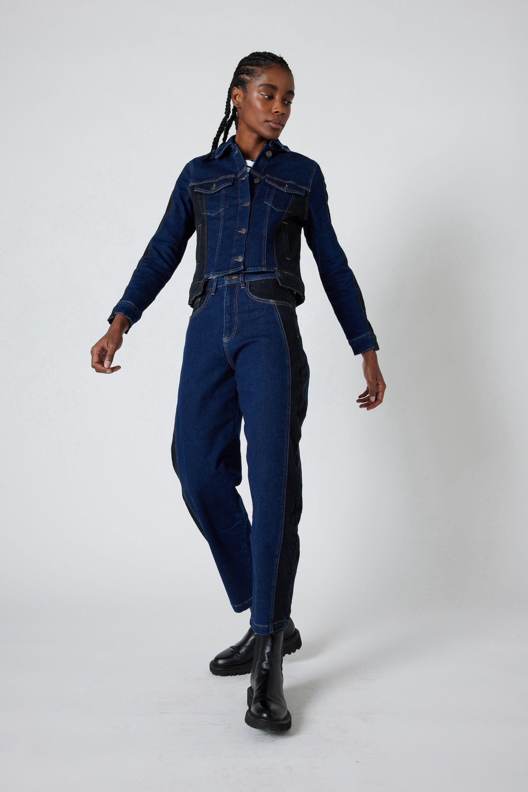 The Winning Combo Denim Barrel Leg Pant Product Image