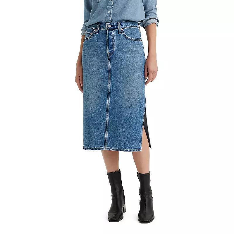 Levi's(r) Womens Side Slit Skirt (Artist Divided) Women's Skirt Product Image