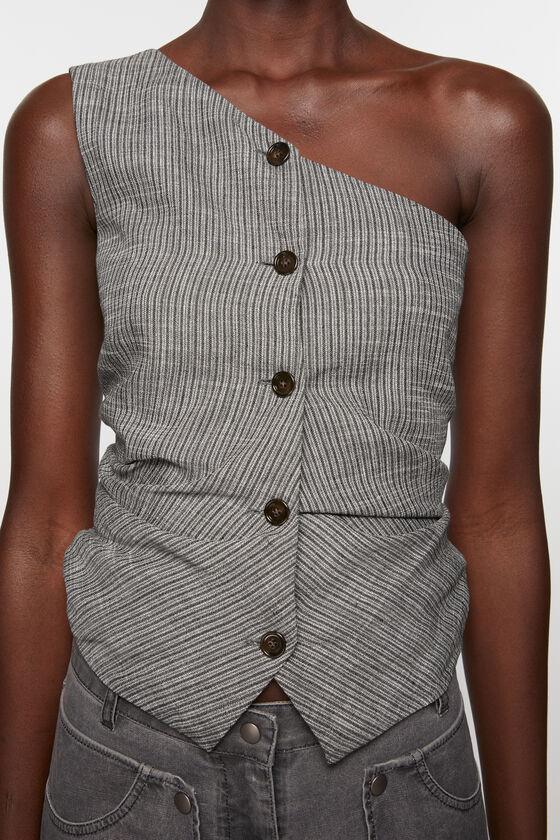 Off shoulder waistcoat top Product Image