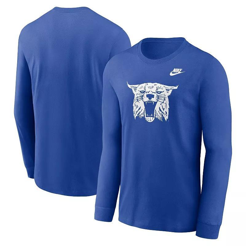 Mens Nike Royal Kentucky Wildcats Legacy Primary Logo Long Sleeve T-Shirt Product Image