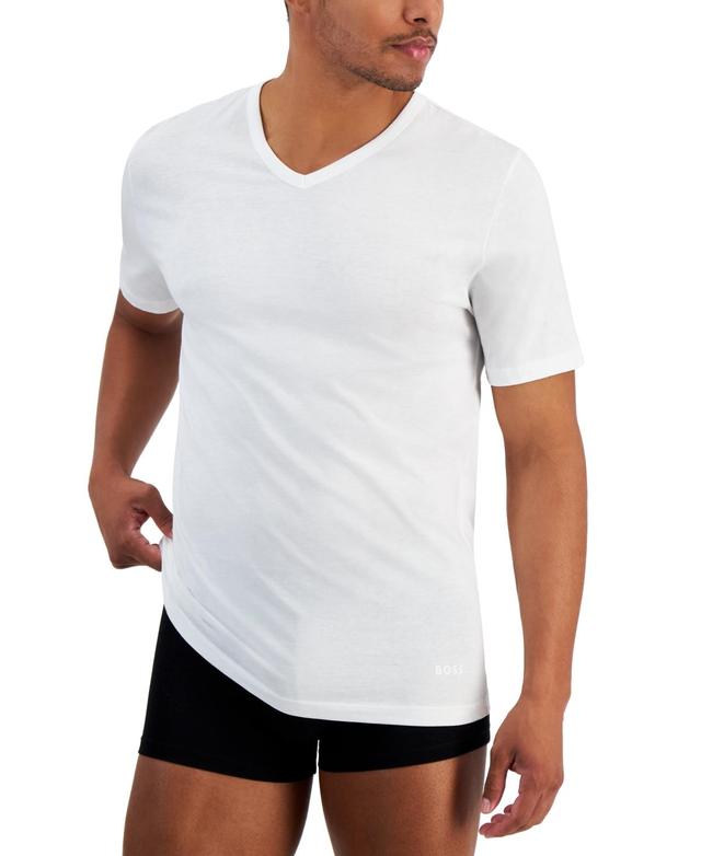 BOSS Mens 5-Packs Cotton V-Neck T-Shirts Product Image