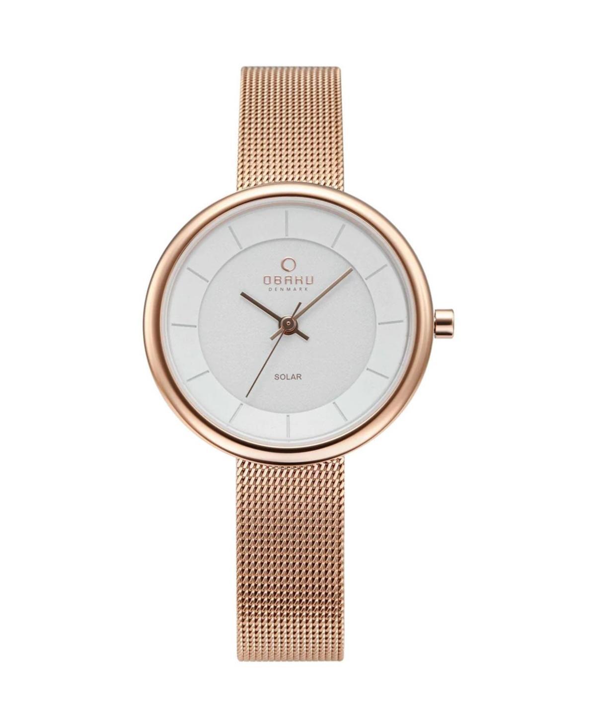 Obaku Womens Lys White Dial Watch - V206LRVWMV Product Image