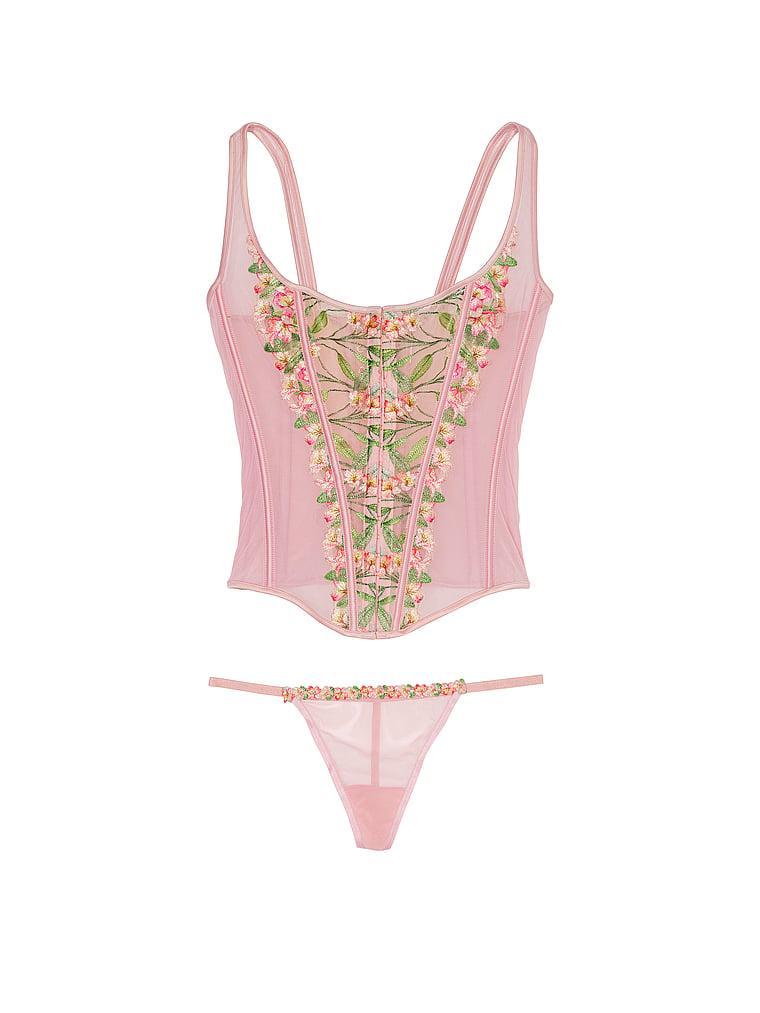 Classic Lily Embroidery Corset Set Product Image