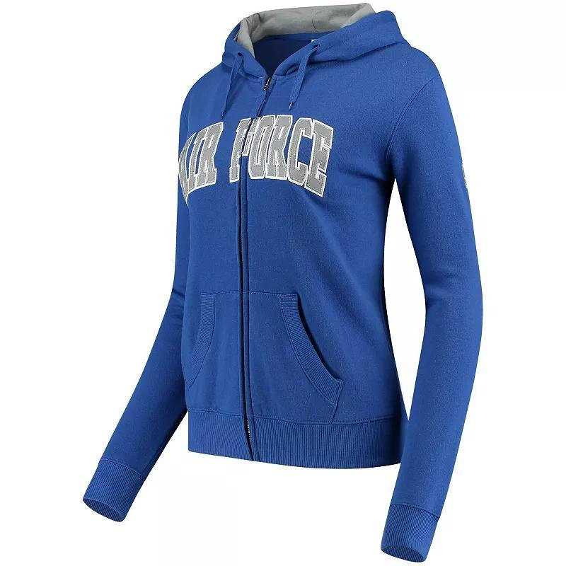 Womens Stadium Athletic Royal Air Force Falcons Arched Name Full-Zip Hoodie Product Image