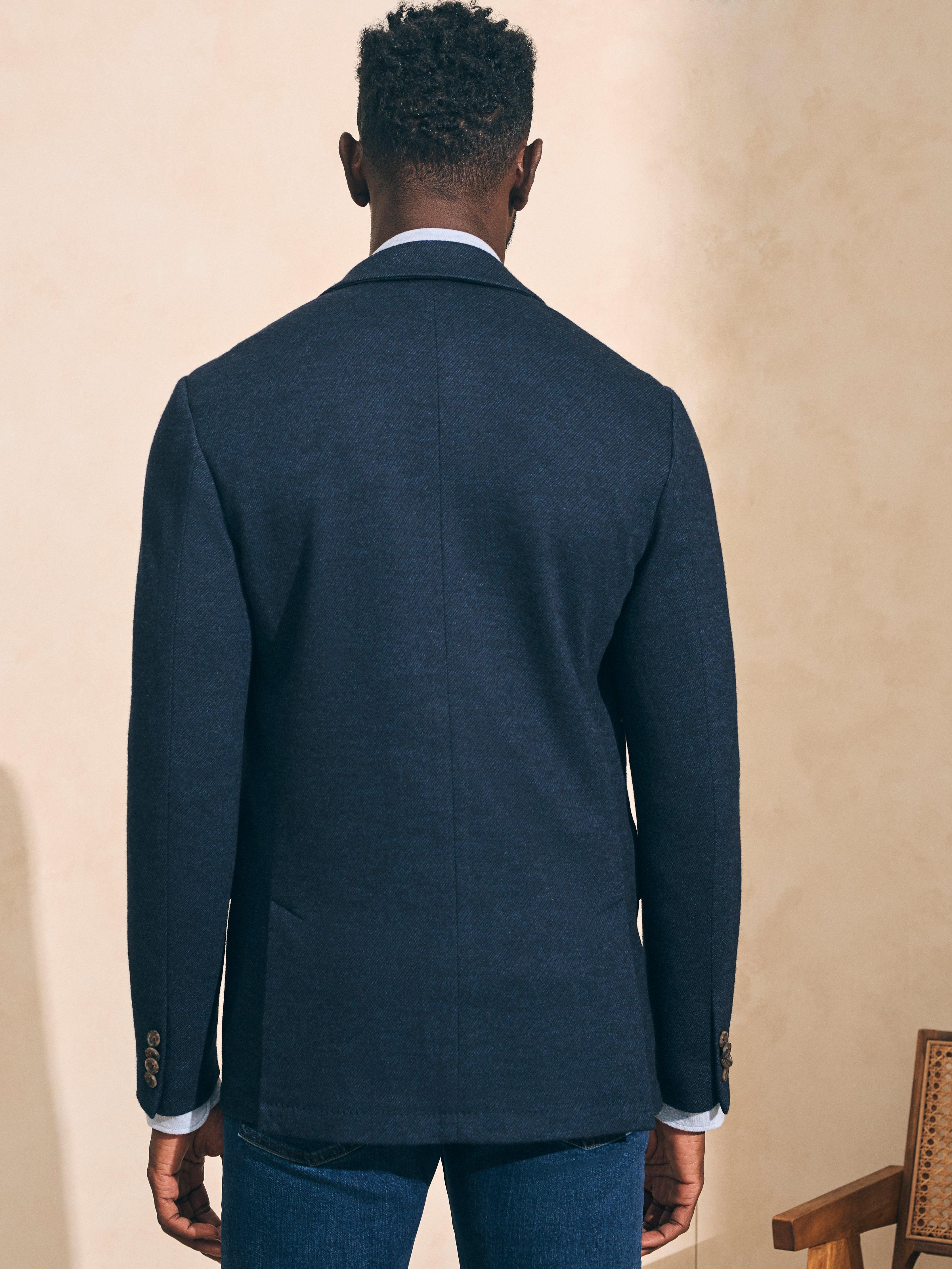 Reserve Twill Knit Blazer - Navy Marl Twill Male Product Image