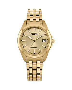 Citizen Eco Classic Gold Tone Stainless Steel Watch, 33.5mm Product Image