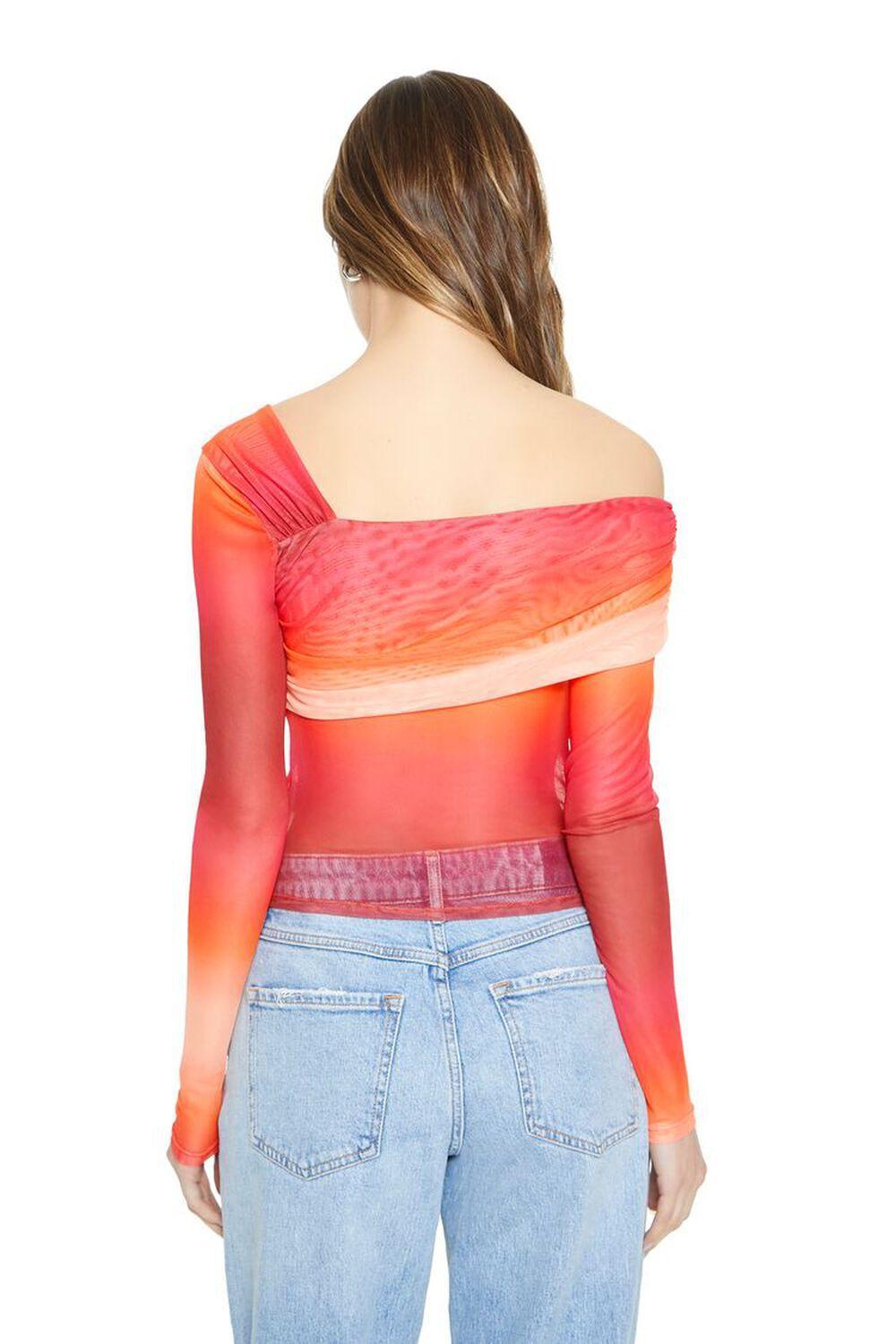 Gradient Wash Mesh Crop Top | Forever 21 Product Image