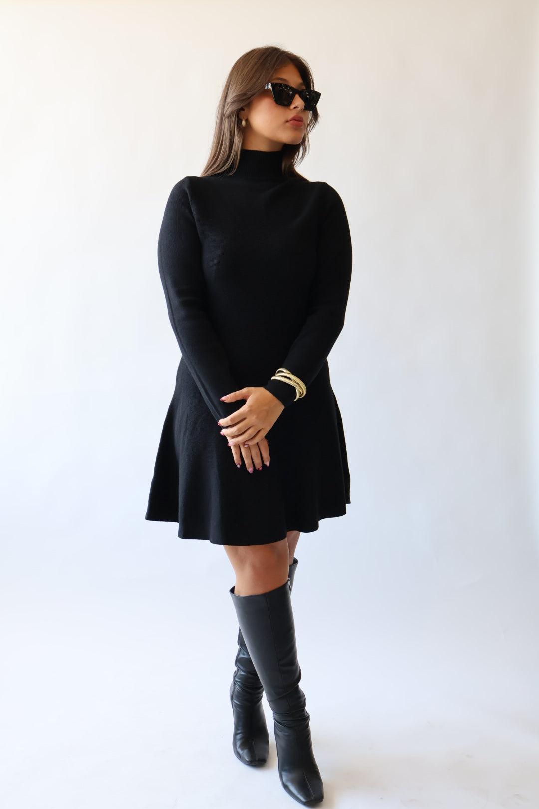 Mock Neck Sweater Dress Product Image