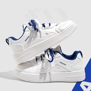 Two Tone Platform Sneakers Product Image