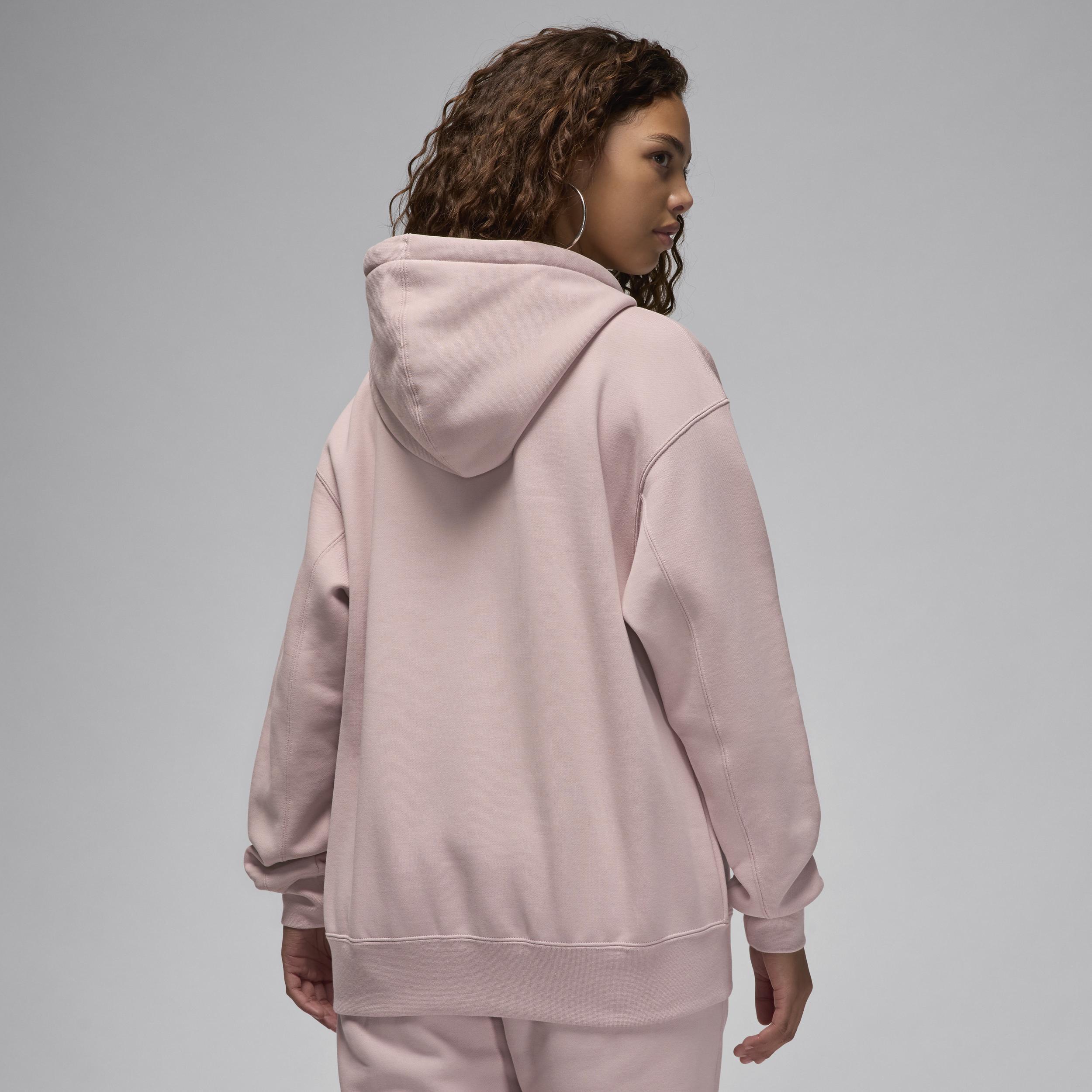 Women's Jordan Flight Fleece Satin-Lined Pullover Hoodie Product Image