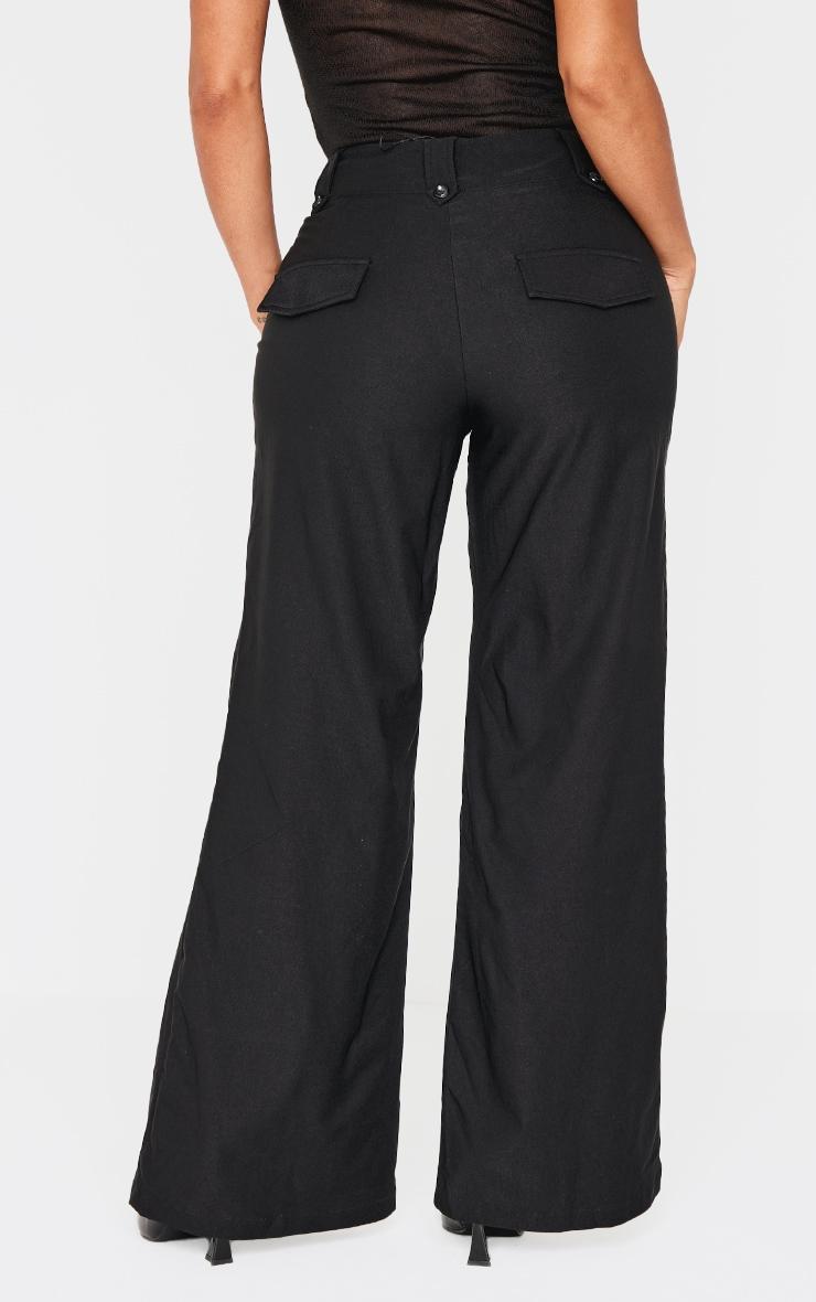 Shape Black Tailored Low Rise Flared Pants Product Image