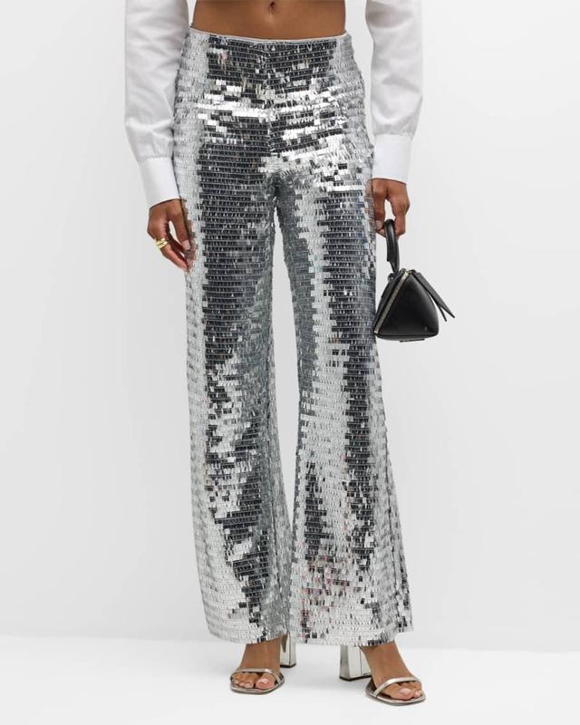 Pia Sequined Flare Pants Product Image