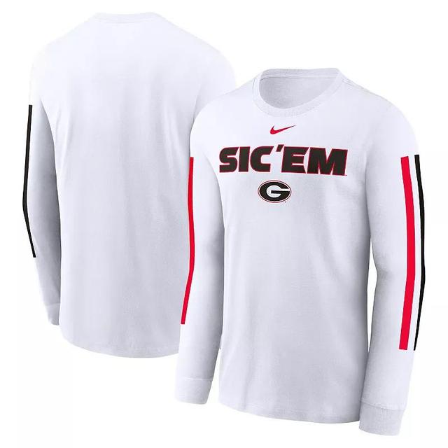 Mens Nike Georgia Bulldogs Local Spirit Slogan Long Sleeve T-Shirt Product Image