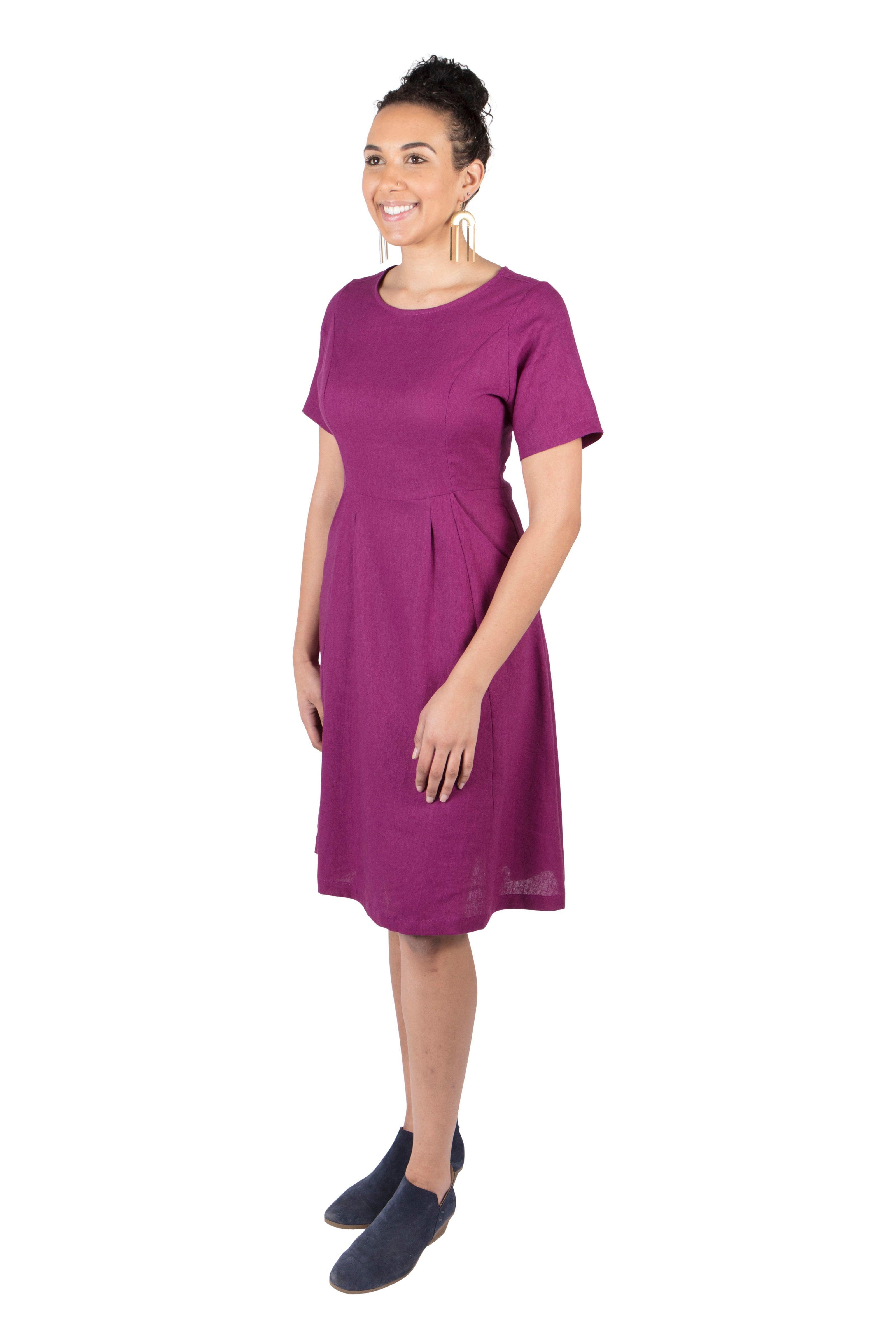 Ingrid Dress in Electric Violet Product Image