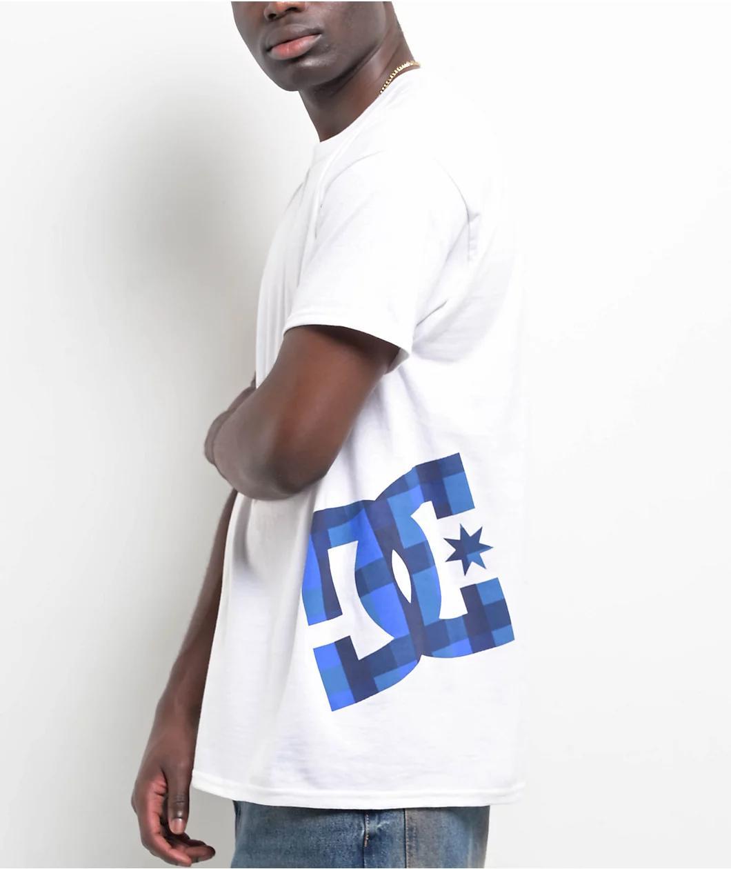 DC Star Slide Slant White T-Shirt Product Image