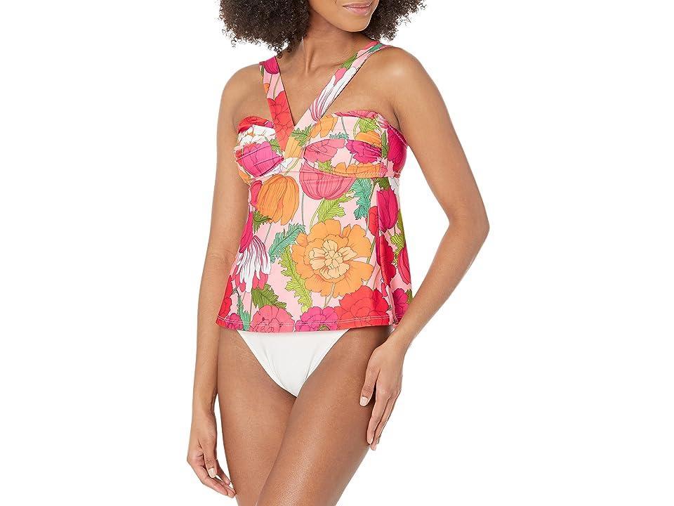 Trina Turk Sunny Bloom Tankini Top Women's Swimwear Product Image