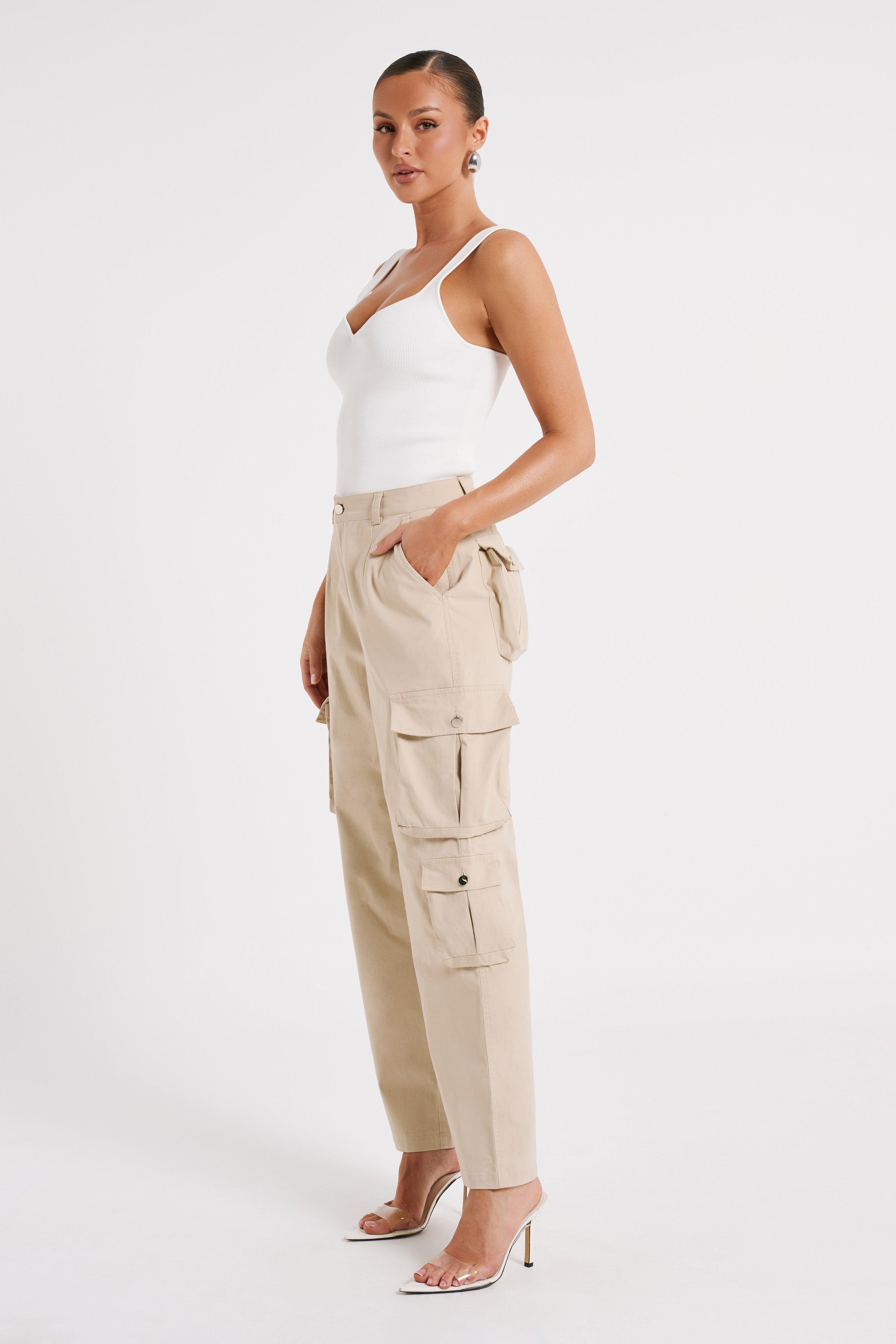 Clea Cargo Pant - Stone Product Image