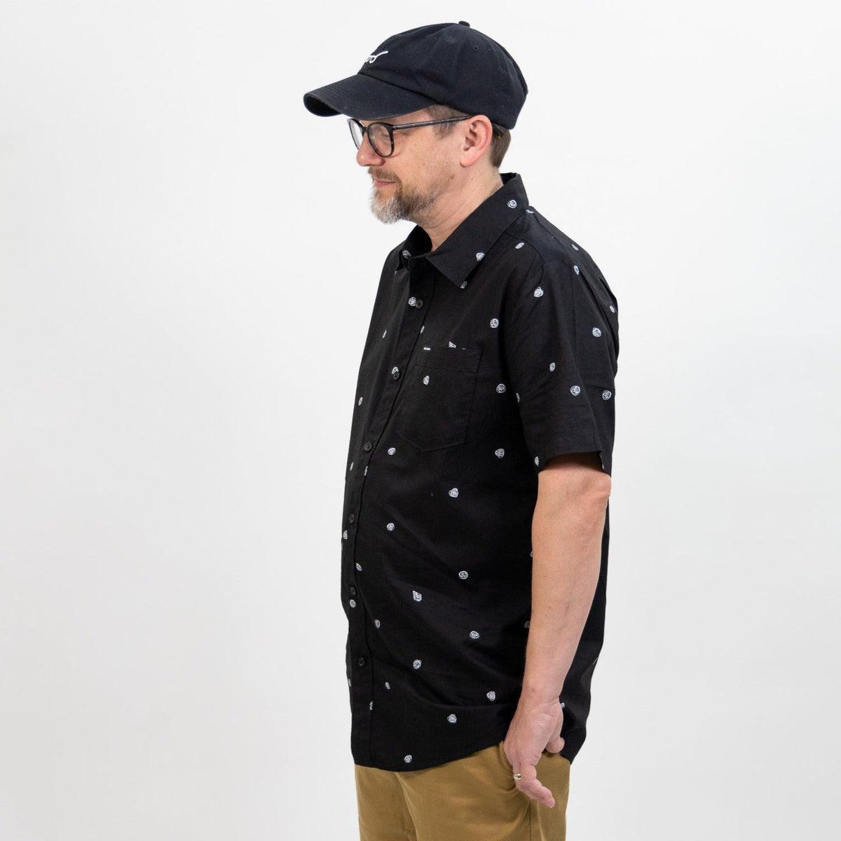 Volcom Interstone Short Sleeve Shirt - Black Product Image