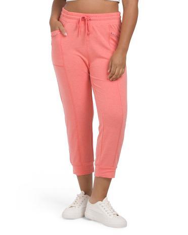 Lounge Capri Joggers for Women | Polyester/Spandex/Rayon Product Image