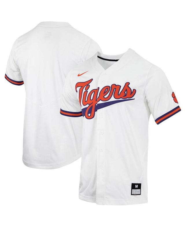 Mens Nike Clemson Tigers Replica Full-Button Baseball Jersey Product Image