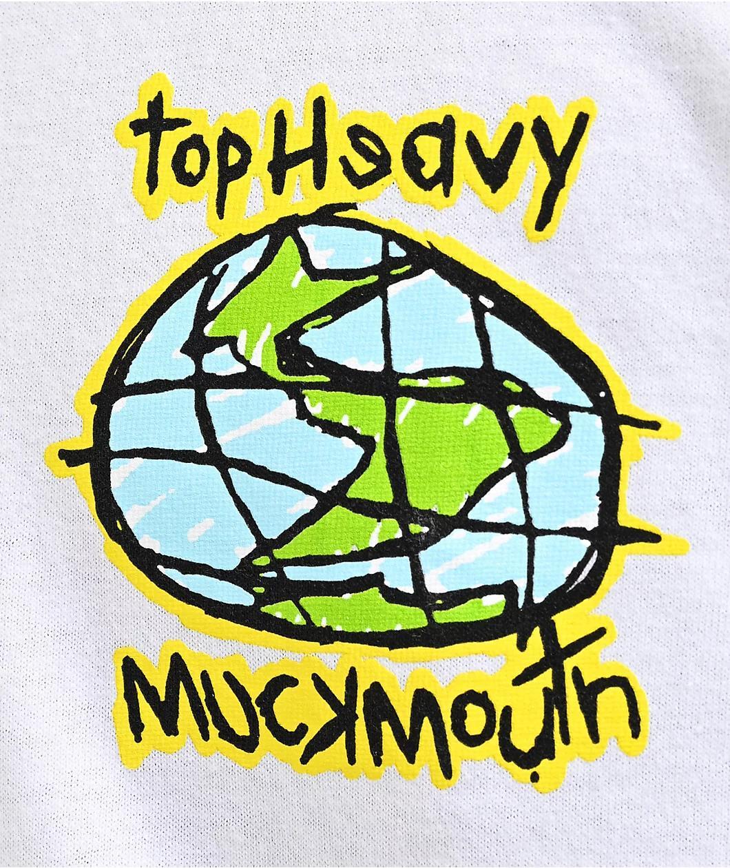 Top Heavy x Muckmouth White T-Shirt Product Image