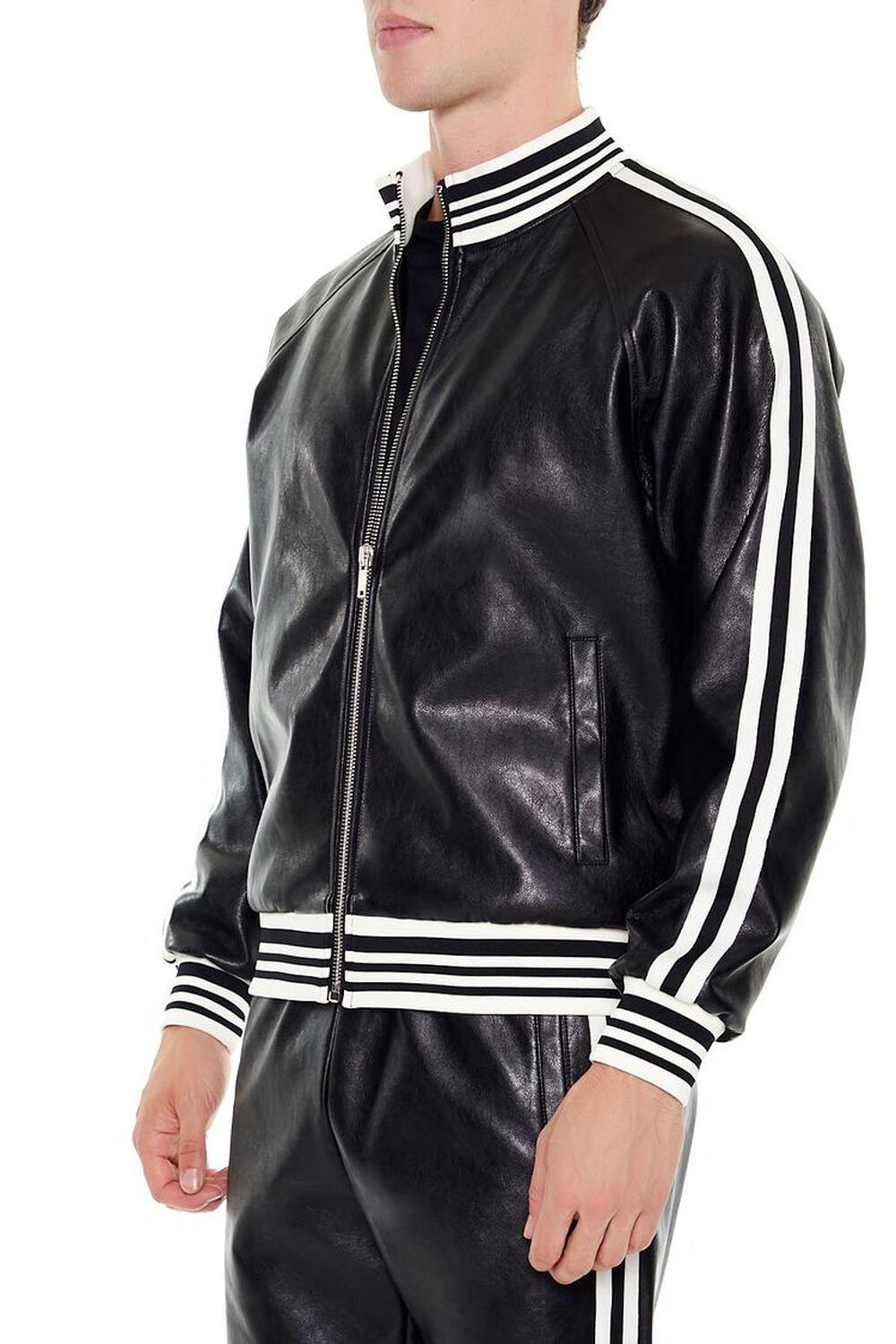 Varsity-Striped Bomber Jacket | Forever 21 Product Image