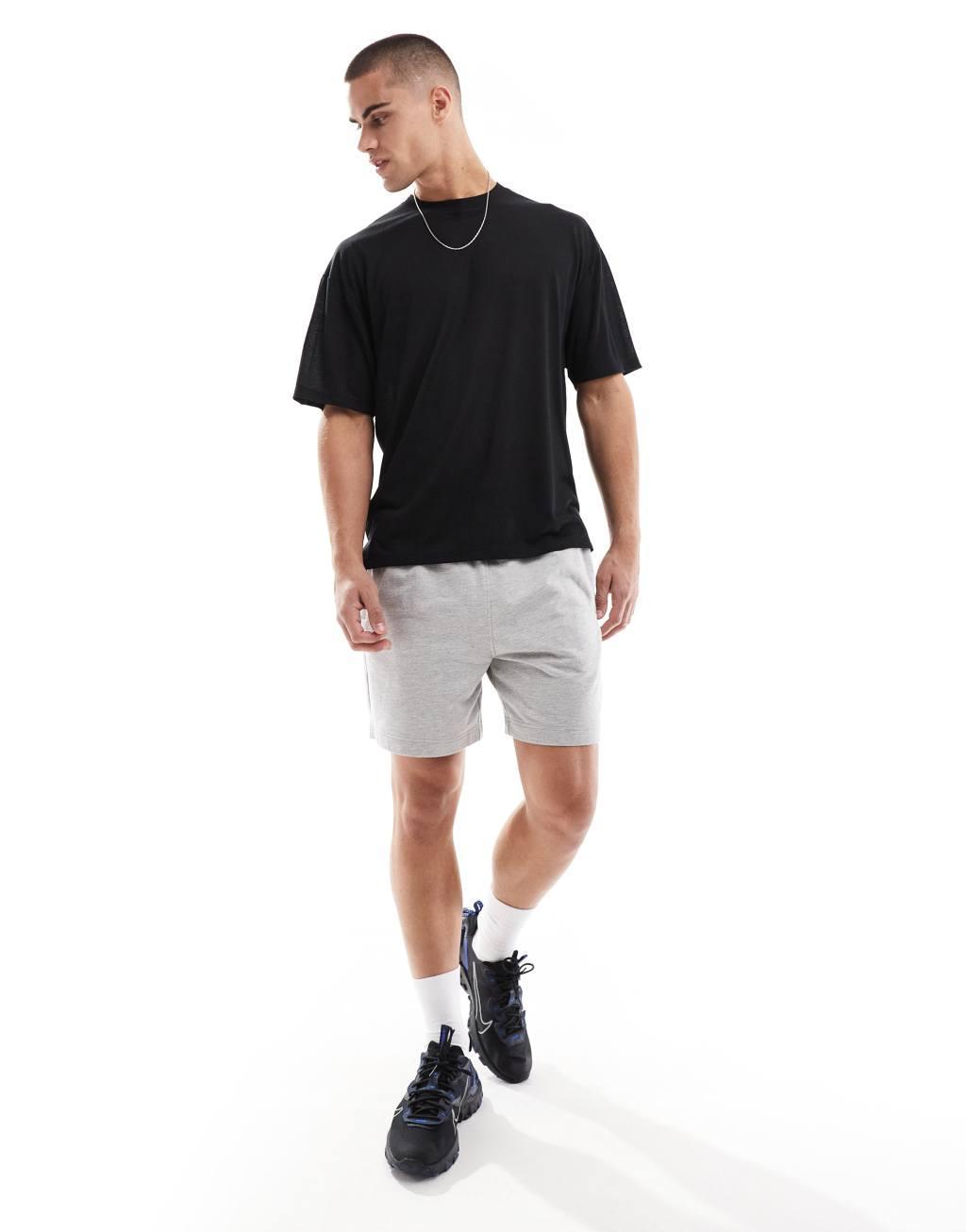 ASOS 4505 quick dry performance mesh t-shirt in black Product Image