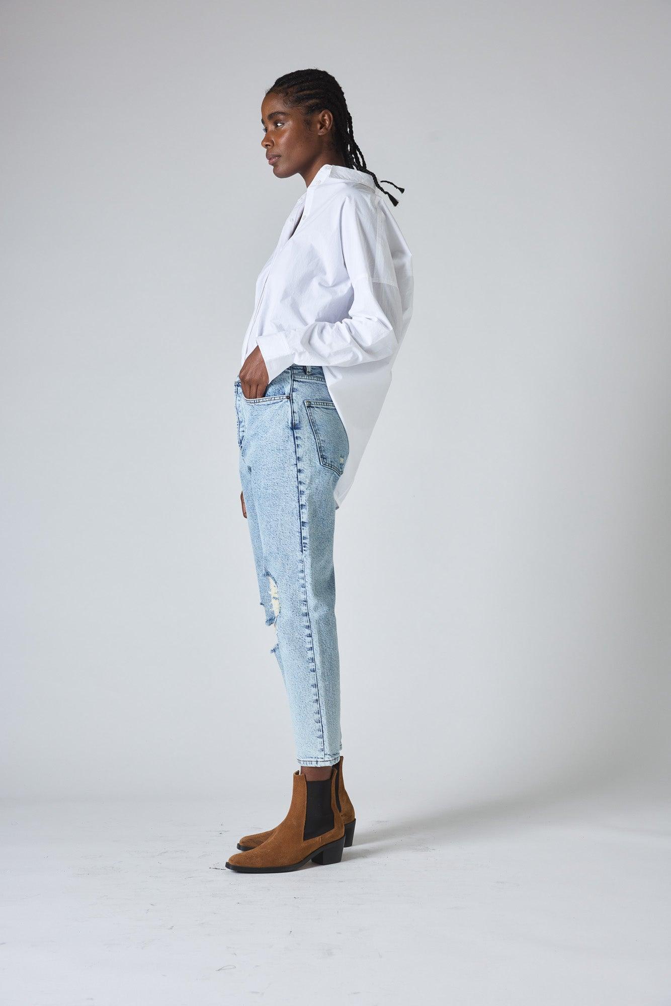 The 90s Loose Fit Denim Pants Product Image