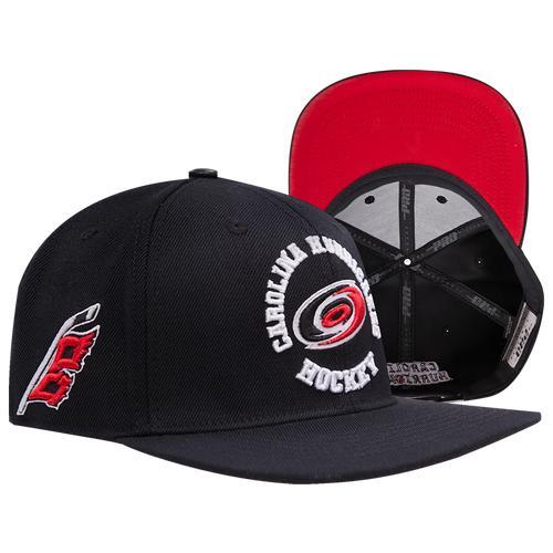 Pro Standard Mens Pro Standard Hurricanes Hybrid Snapback Cap - Mens Black Product Image