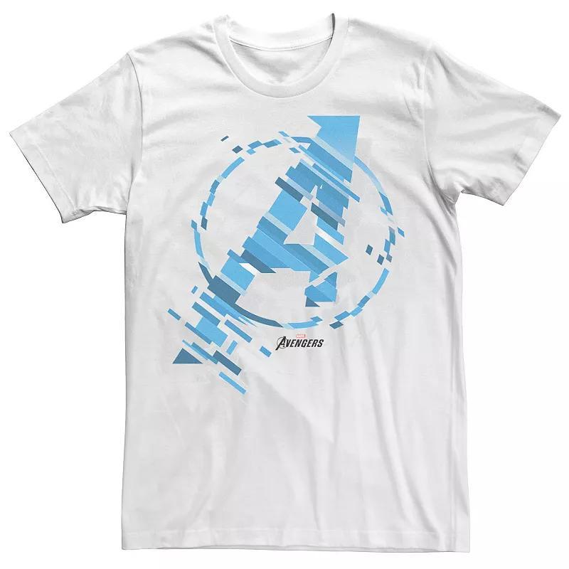 Mens Marvel Avengers Symbol Digital Glitch Tee Product Image