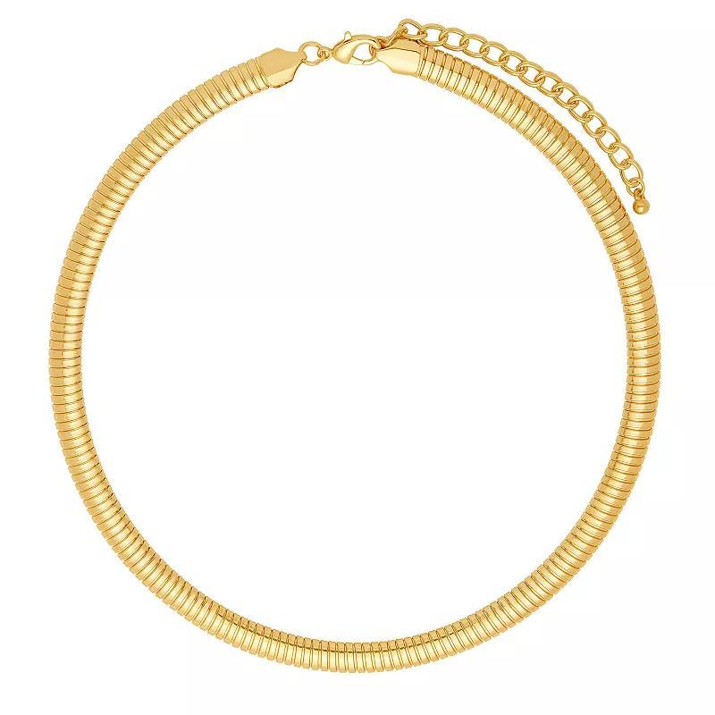 Emberly Omega Necklace, Womens, Yellow Gold Tone Product Image