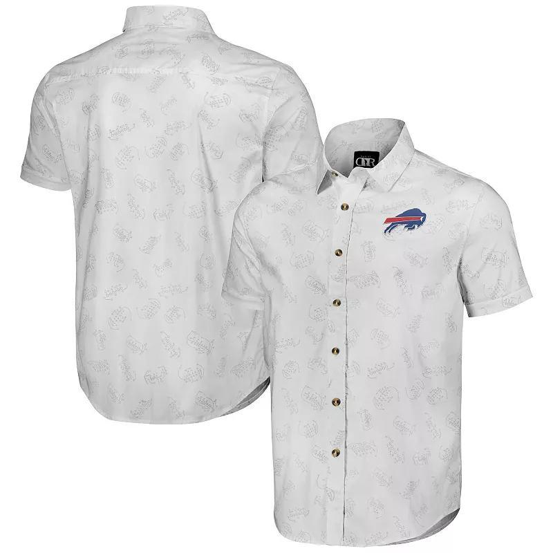 Mens NFL x Darius Rucker Collection by Fanatics Buffalo Bills Woven Short Sleeve Button Up Shirt Product Image