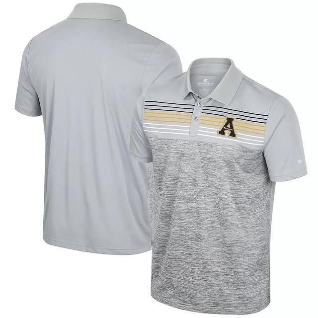 Mens Colosseum Gray Appalachian State Mountaineers Cybernetic Polo Product Image