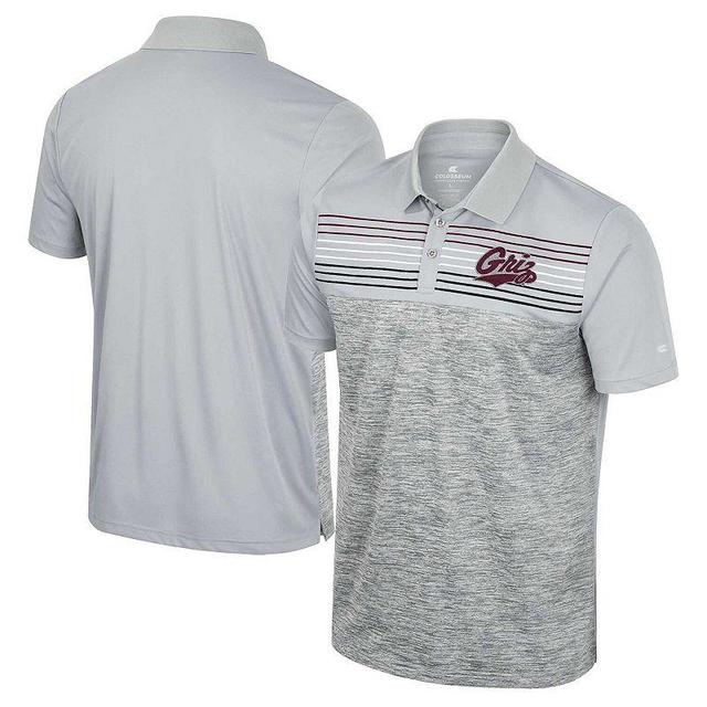 Mens Colosseum Gray Montana Grizzlies Cybernetic Polo Product Image