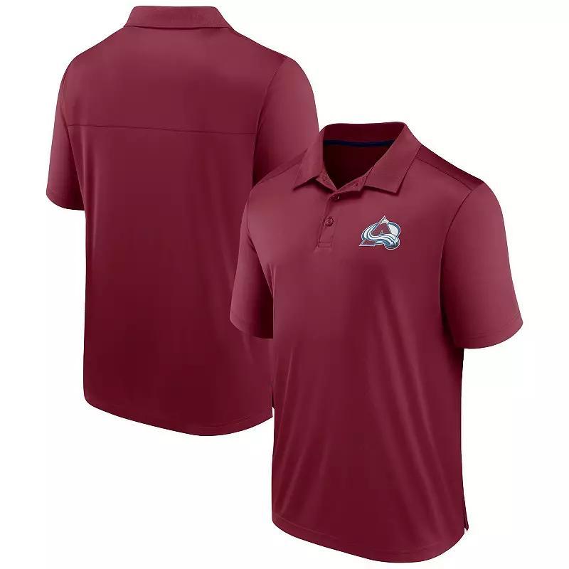 Mens Fanatics Burgundy Colorado Avalanche Polo Shirt Product Image